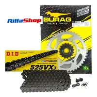 Kit Relação Did 525 Vx3 108l Durag 43/16 Yamaha Mt 07 14/24 - imagem 1