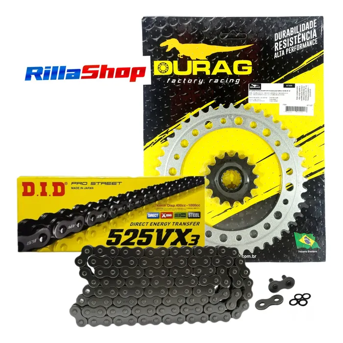Kit Relação Did 525 Vx3 116l Durag 44/15 Cb 1000 R 18/24