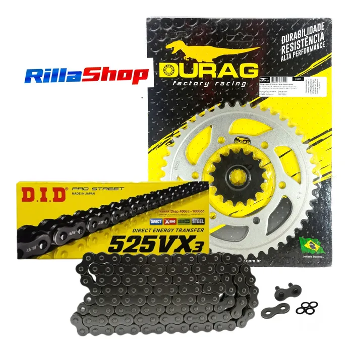 Kit Relação Did 525 Vx3 114l Durag 45/16 Yamaha Yzf R6 06/20
