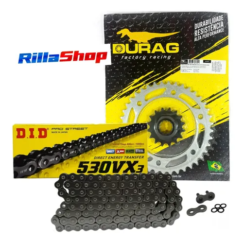 Kit Relação Did 530 Vx3 114l Durag 40/16 Cbr 1000 Rr 04/05