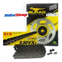 Kit Relação Did 530 Vx3 118l Durag 45/17 Yamaha Yzf R1 06/08 - imagem 1
