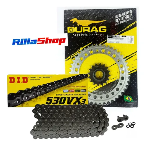 Kit Relação Did 530 Vx3 116l Durag 44/16 Honda Cb 1000 07/17