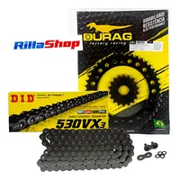 Kit Relação Did 530 Vx3 120l Durag 45/18 Tiger 1050 14/18 - imagem 1