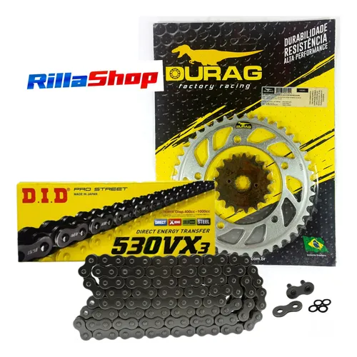 Kit Relação Did 530 Vx3 110l Durag 42/17 Gsx R 1000 01/06