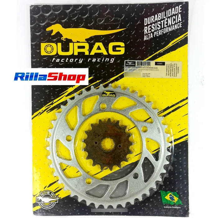 Kit Relação Did 530 Vx3 120l Durag 45/18 Tiger 1050 14/18