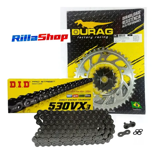 Kit Relação Did 530 Vx3 112l Durag 43/17 Gsx R 1000 07/08