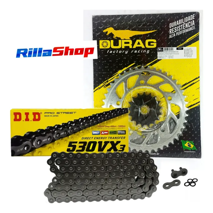 Kit Relação Did 530 Vx3 112l Durag 43/17 Gsx R 1000 07/08