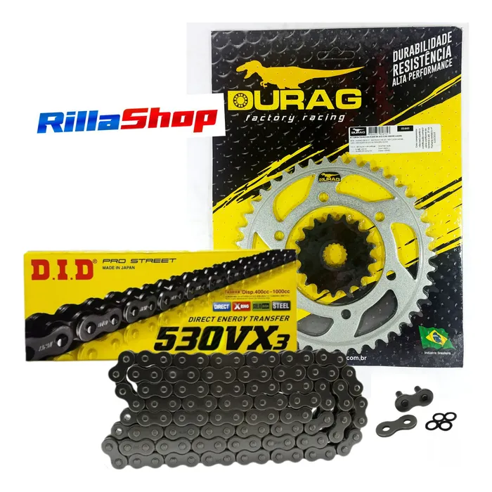 Kit Relação Did 530 Vx3 114l Durag 42/17 Gsx R 1000 09/16