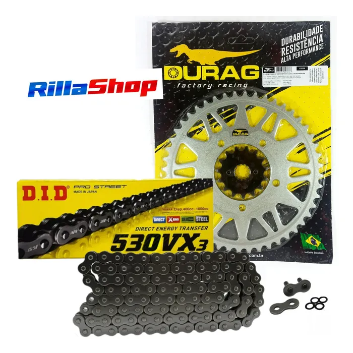 Kit Relação Did 530 Vx3 112l Durag 48/15 Gsf600 Bandit 00/06