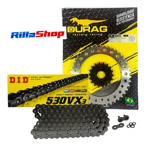 Kit Relação Did 530 Vx3 108l Durag 43/18 Speed 1050 12/21