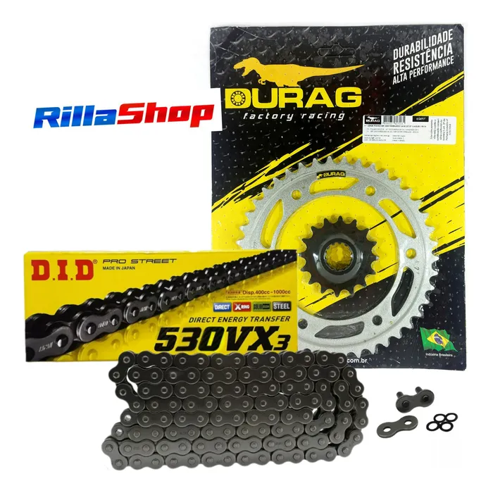 Kit Relação Did 530 Vx3 114l Durag 42/16 Cbr 1000 Rr 07/07
