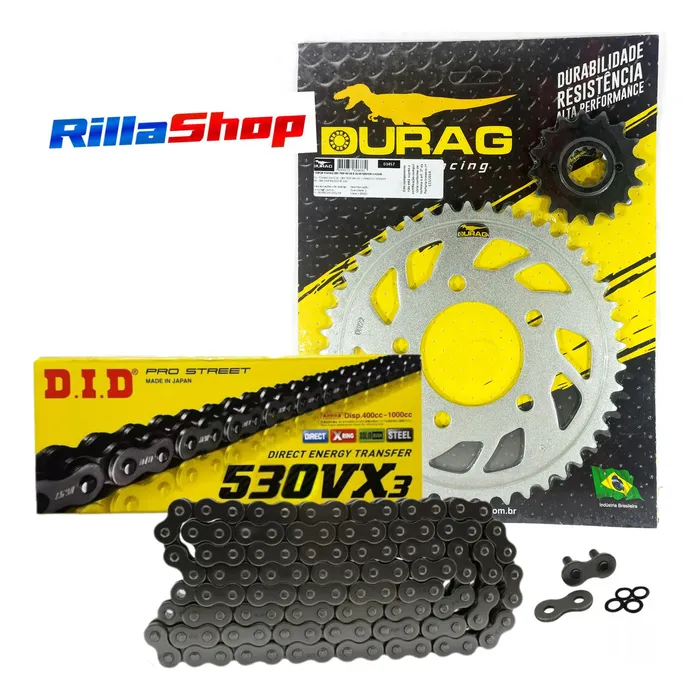 Kit Relação Did 530 Vx3 114l Durag 45/16 Cbx 750 F 86/95