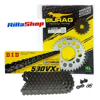 Kit Relação Did 530 Vx3 100l Durag 36/16 Honda Cb 450 83/94 - imagem 1