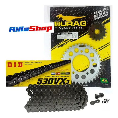 Kit Relação Did 530 Vx3 100l Durag 36/16 Honda Cb 450 83/94