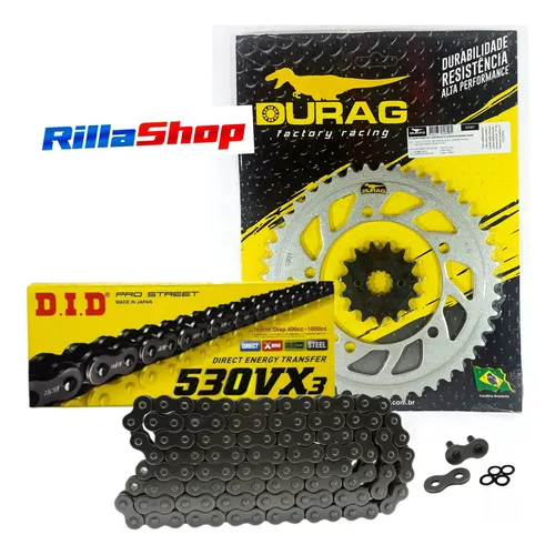 Kit Relação Did 530 Vx3 116l Durag 45/15 Gsf 1200 S N 06/08