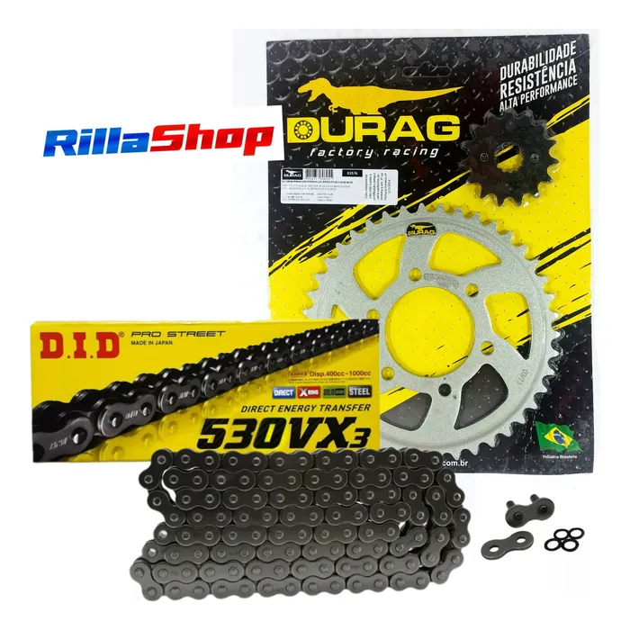 Kit Relação Did 530 Vx3 114l Durag 42/15 Gsx 750 Retro 98/03