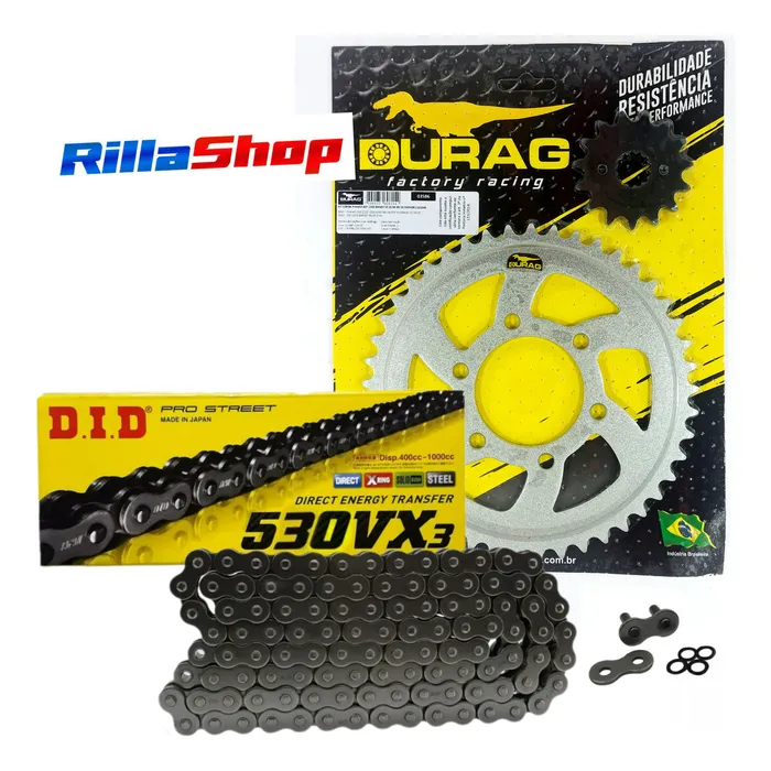 Kit Relação Did 530 Vx3 110l Durag 45/15 Bandit 1200 94/05