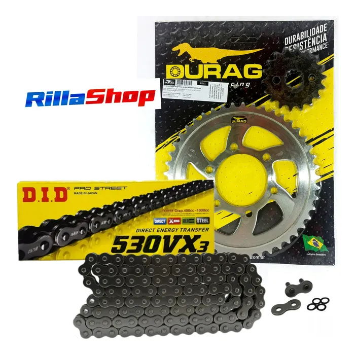 Kit Relação Did 530 Vx3 116l Durag 46/18 Ninja Zx 12 00/05