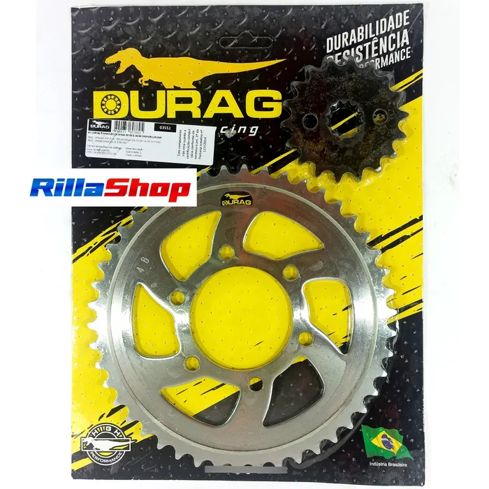 Kit Relação Did 530 Vx3 116l Durag 46/18 Ninja Zx 12 00/05