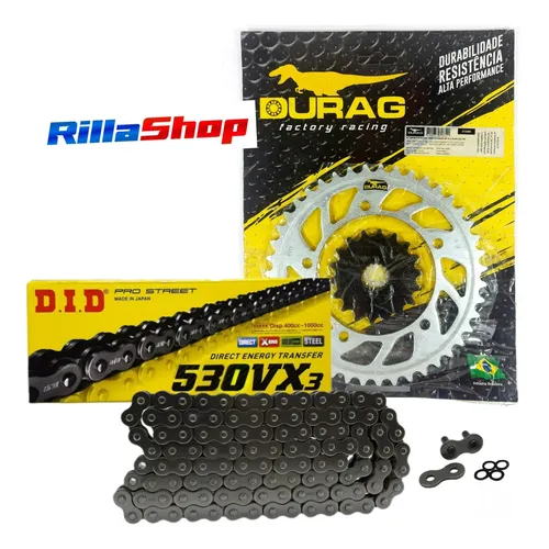Kit Relação Did 530 Vx3 118l Durag 43/18 Gsx 1300 R 08/24