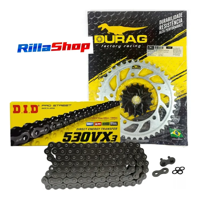 Kit Relação Did 530 Vx3 118l Durag 43/18 Gsx 1300 R 08/24