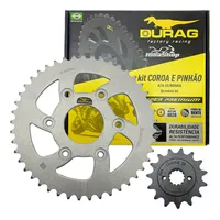 Relação Did 520 Vx3 C/ Retentor Durag Bajaj 400 Dominar 22/25 - imagem 2