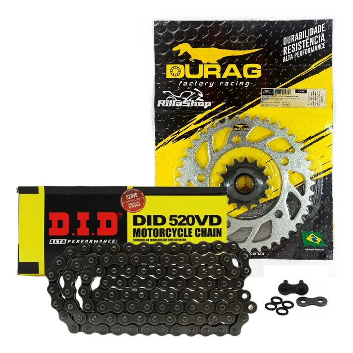 Kit Relação Did 520 Vd 112l Durag 41/15 Cb Cbr 500 13/18