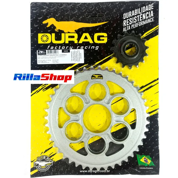 Kit Relação Did 525 Vx3 118l Durag 43/15 Ducati 1198 11/18