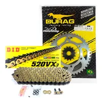 Kit Relação Did 520 Vx3 Dourada Durag 43/14 Mt03 321cc 16/24 - imagem 1
