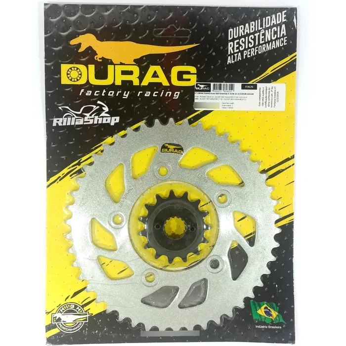 Kit Relação Did 520 Vx3 104l Durag 46/15 Scrambler 800 15/18
