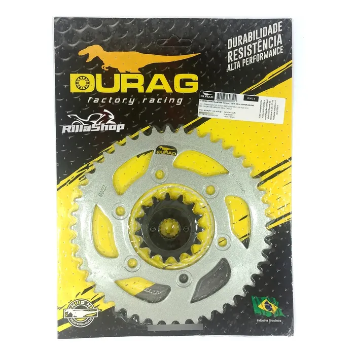Kit Relação Did 520 Vx3 108l Durag 45/15 Monster 696 08/14