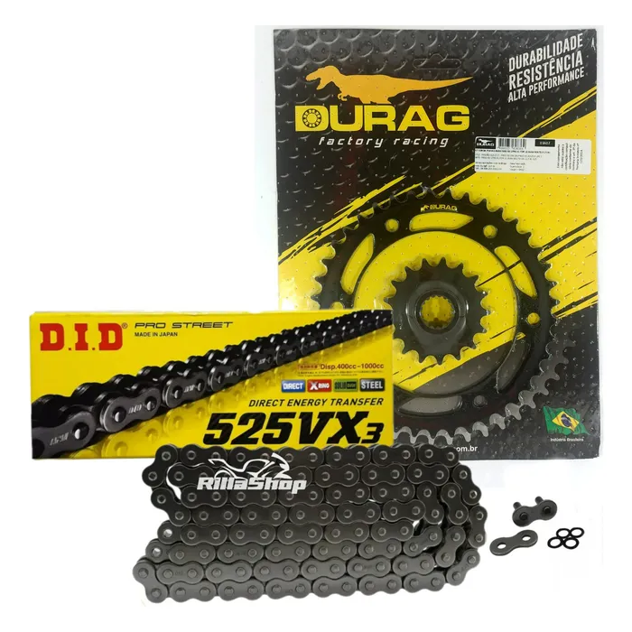 Kit Relação Did 525 Vx3 116l Durag 41/17 Bmw F650 08/12 10,5