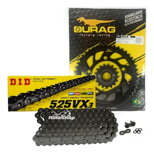 Kit Relação Did 525 Vx3 120l Durag 45/17 Bmw S 1000 Rr 12/18