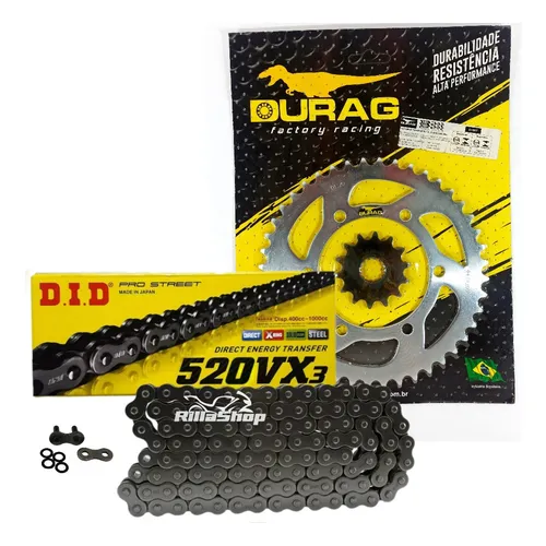 Relação Did 520 Vx3 114l Durag 44/14 Yamaha Yzf R3 15/24