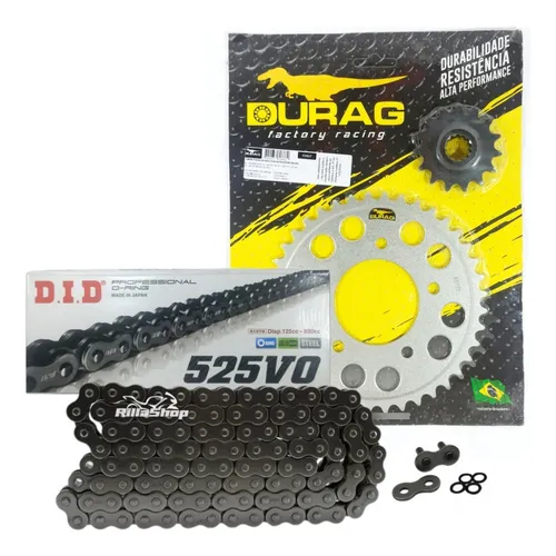 Kit Relação Did 525 V0 108l Durag 40/15 Honda Cb 500 94/05