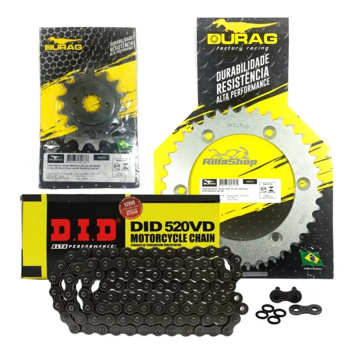 Relação Did 520 Durag 38/14 Honda Tornado 250