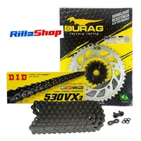 Kit Relação Did 530 Vx3 120l Durag 43/18 Gsx 1250 Fa 2014 - imagem 1