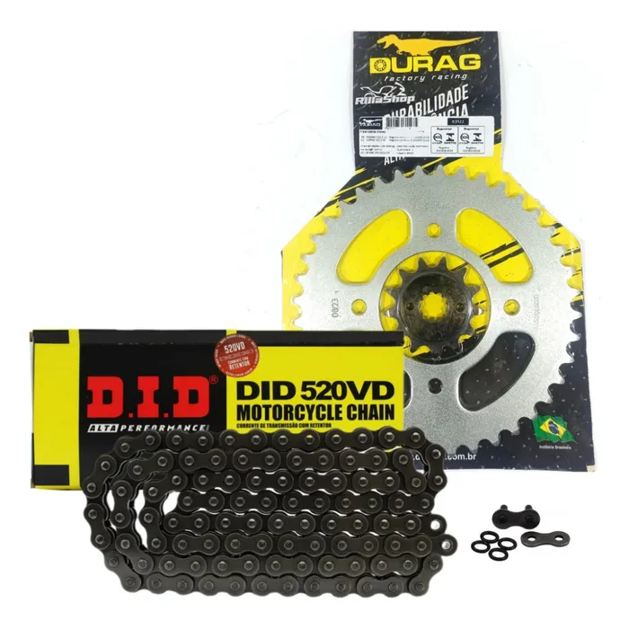 Kit Relação Did 520 Vd 110l Durag 40/13 Cb 300 F Twister 23/24