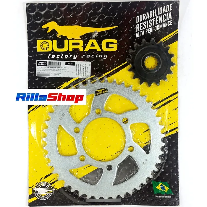 Kit Relação Did 520 Vx3 Dourada Durag 43/16 Ninja Zx6r 07/25