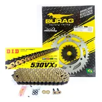 Kit Relação Did 530 Vx3 Dourada Durag 40/17 Hayabusa 99/07 - imagem 1