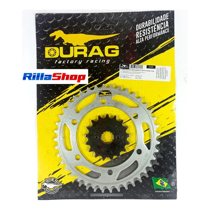 Kit Relação Did 530 Vx3 Dourada Durag 40/17 Hayabusa 99/07