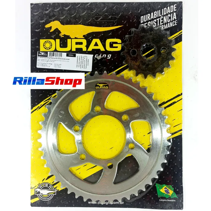 Kit Relação Did 530 Vx3 Dourada Durag 46/18 Ninja Zx12 00/05