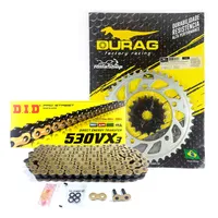 Kit Relação Did 530 Vx3 Dourada Durag 43/18 Gsf Gsx 1250 07/ - imagem 1