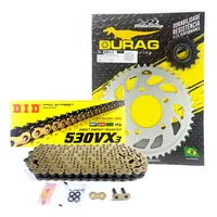 Kit Relação Did 530 Vx3 Dourada Durag 45/16 Cbx 750 F 86/95 - imagem 1