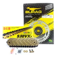 Kit Relação Did 530 Vx3 Dourada Durag 40/16 Cbr1000 Rr 04/05 - imagem 1