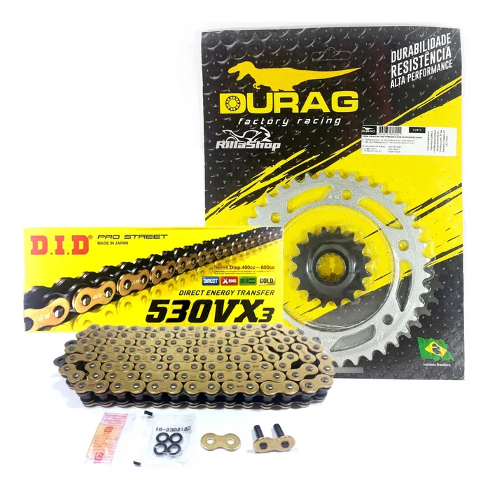Kit Relação Did 530 Vx3 Dourada Durag 40/16 Cbr1000 Rr 04/05