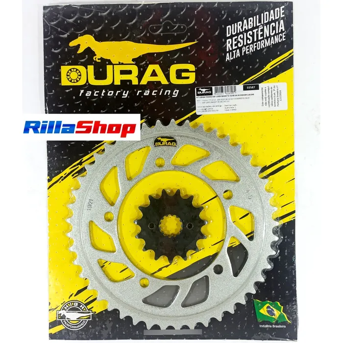 Kit Relação Did 530 Vx3 Dourada Durag 45/15 Bandit1200 06/08