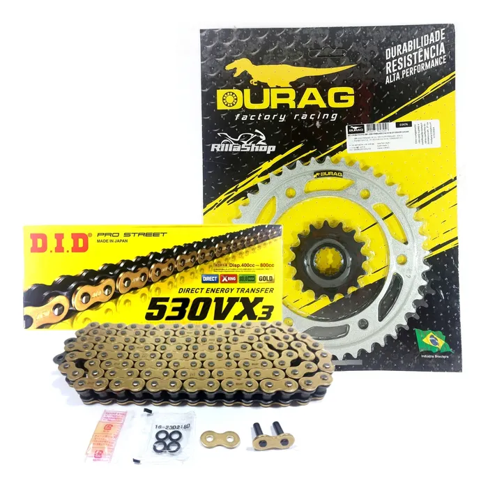 Kit Relação Did 530 Vx3 Dourada Durag 42/16 Cbr1000 Rr 06/07