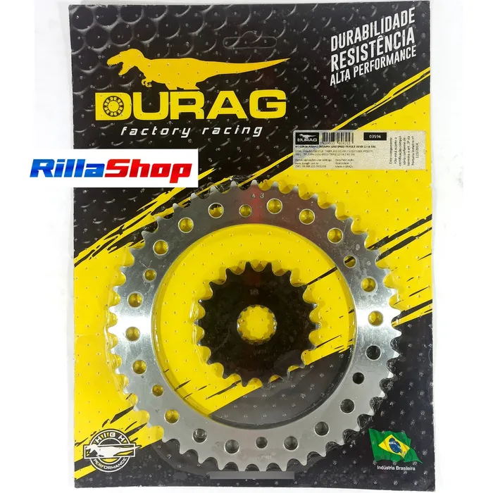 Kit Relação Did 530 Vx3 Dourada Durag 43/18 Speed 1050 12/21