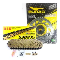 Kit Relação Did 530 Vx3 Dourada Durag 44/17 Cbr1100 Xx 97/07 - imagem 1